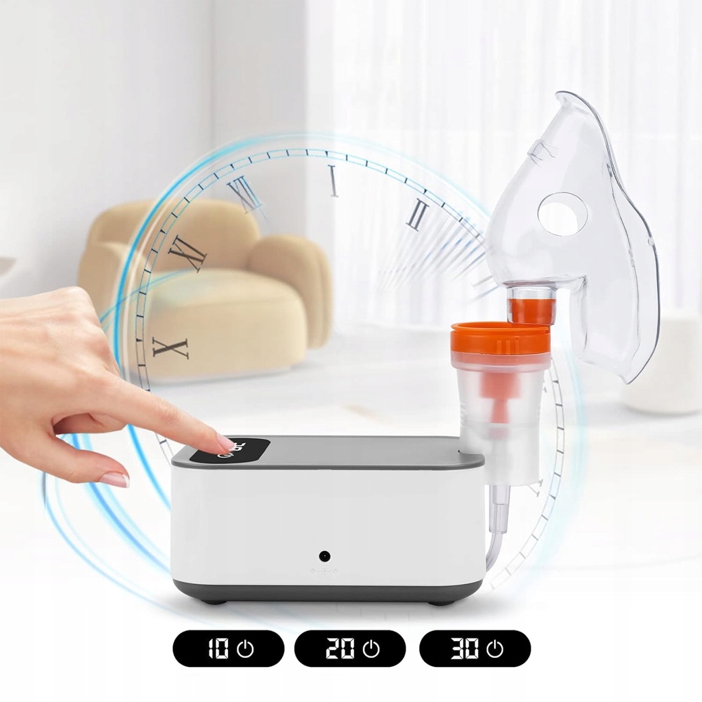 Inhalator Kolor Szaro-biały