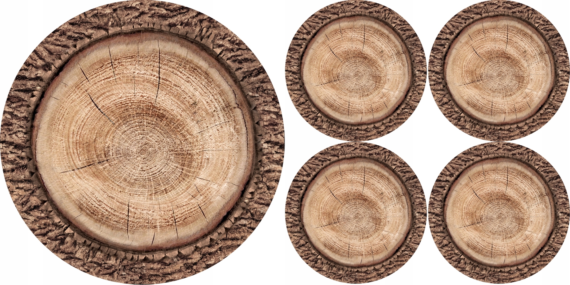 

Zestaw podkładek na stół okrągłych 1+4 Robina