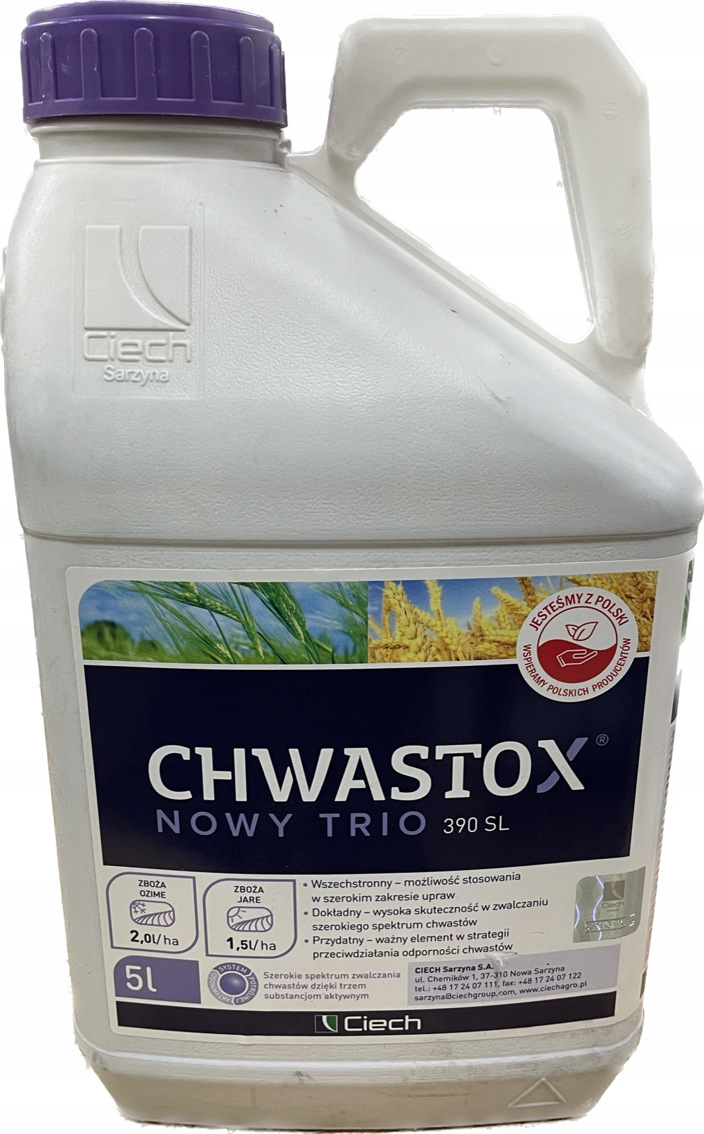 

Środek przeciw chwastom Chwastox Trio 390SL 10l