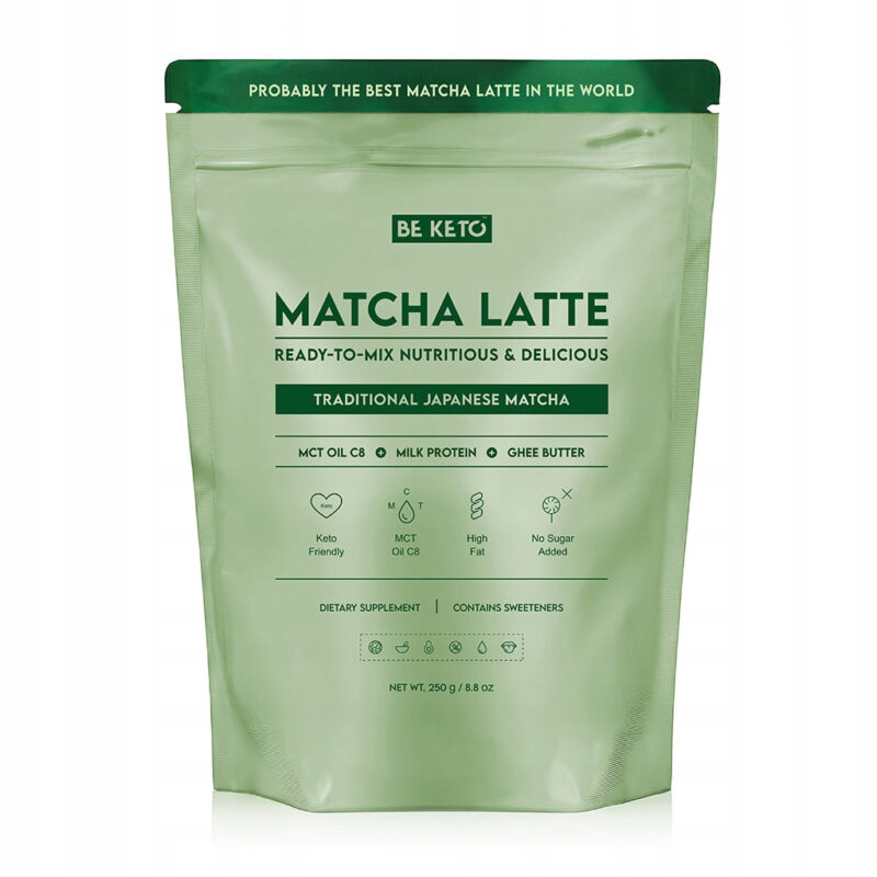 Levně Matcha Latte (Olej Mct C8 & Bílkoviny & Ghee) – Tradiční japonský 250 g