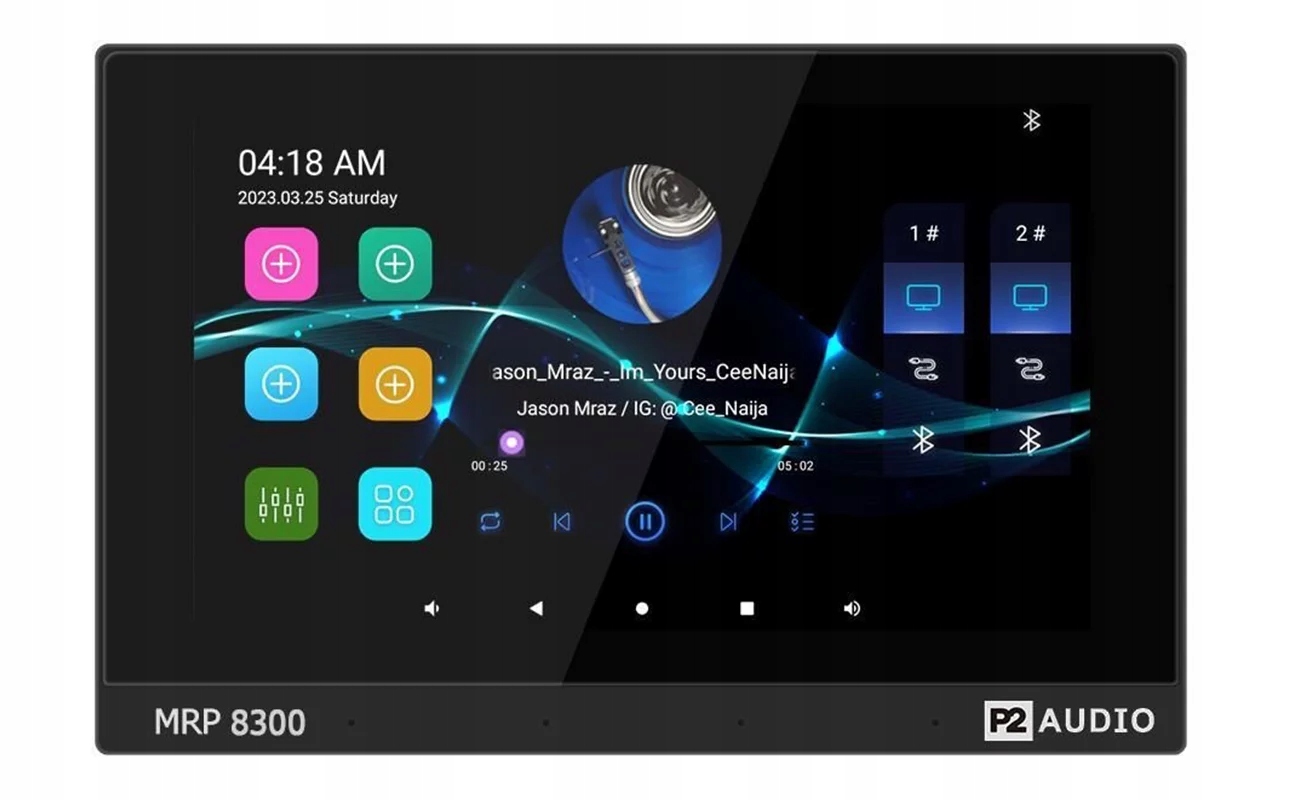 Mrp 8300 – Nástěnný přehrávač se zesilovačem, černý