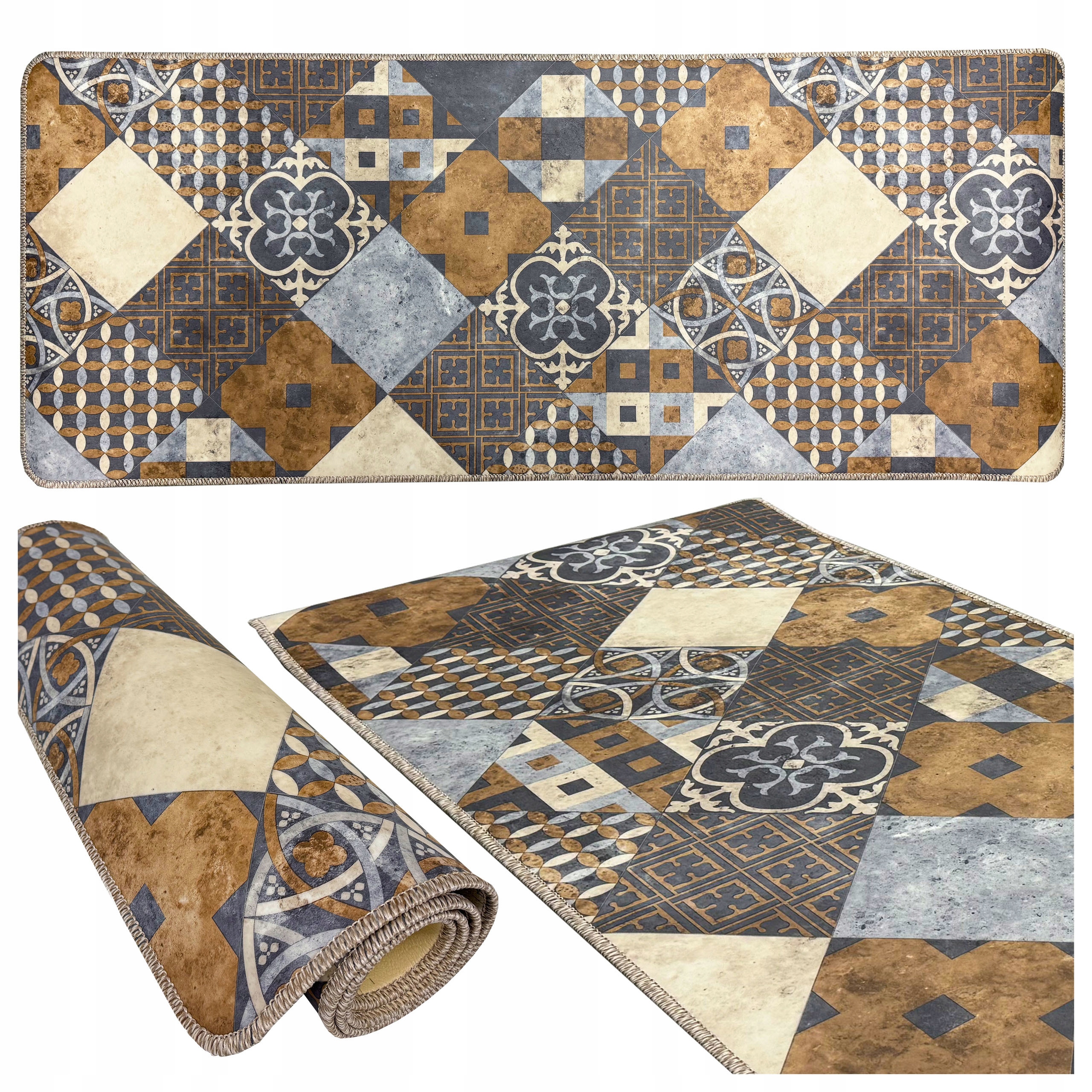 Behúň do kuchyne Hotový 77x300 Pogumovaný Pvc Vinylový mäkký patchwork