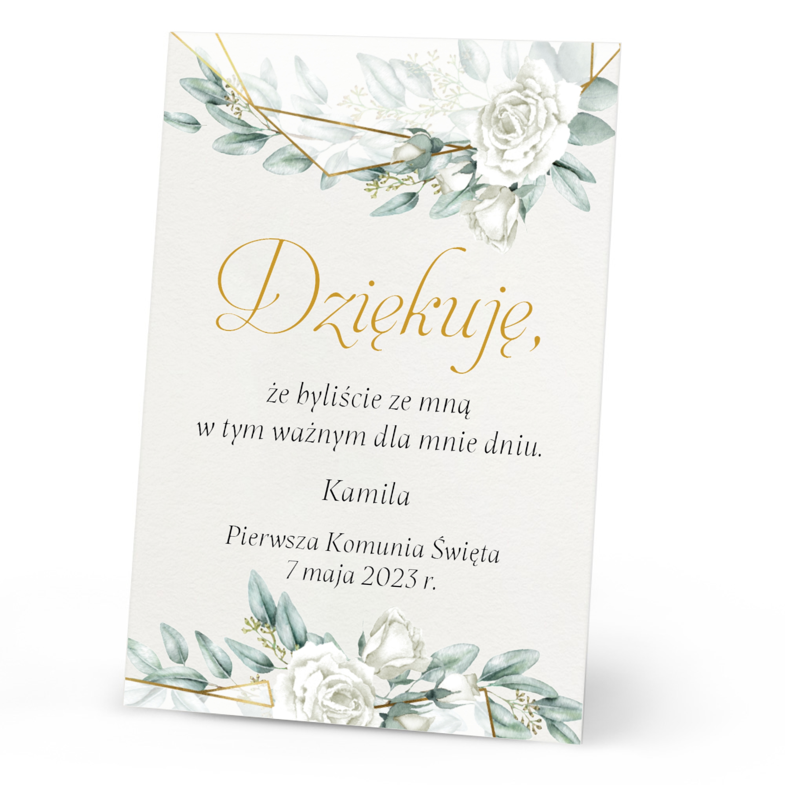 

Bilecik podziękowanie dla gości Komunia (10 szt.)