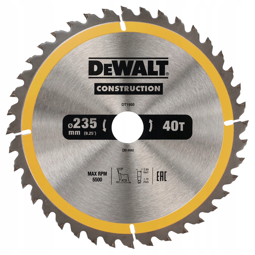 

DeWALT tarcza piła do drewna 184mm 20mm 24z DT1951