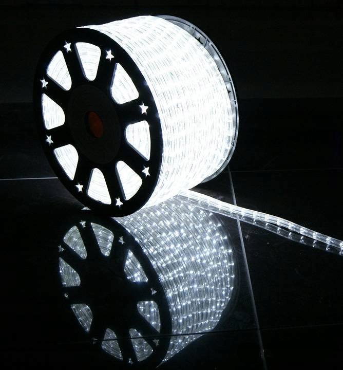 ZEWNĘTRZNY WĄŻ LED CHOINKOWY BIAŁY ZIMNY 3 ŻYŁOWY Zastosowanie na zewnątrz