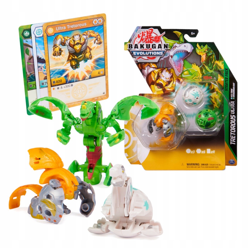 BAKUGAN EVOLUTIONS FIGURKI BITEWNE ZESTAW STARTOWY