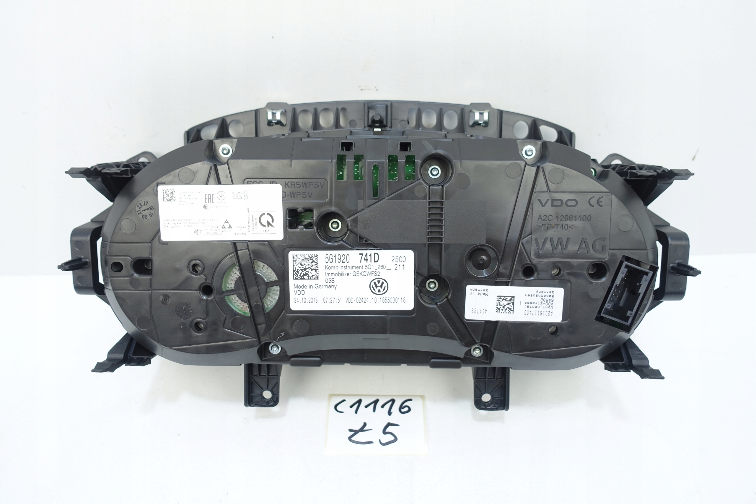 dials dials VW GOLF VII 7 5G 66918KM 5G1920741D