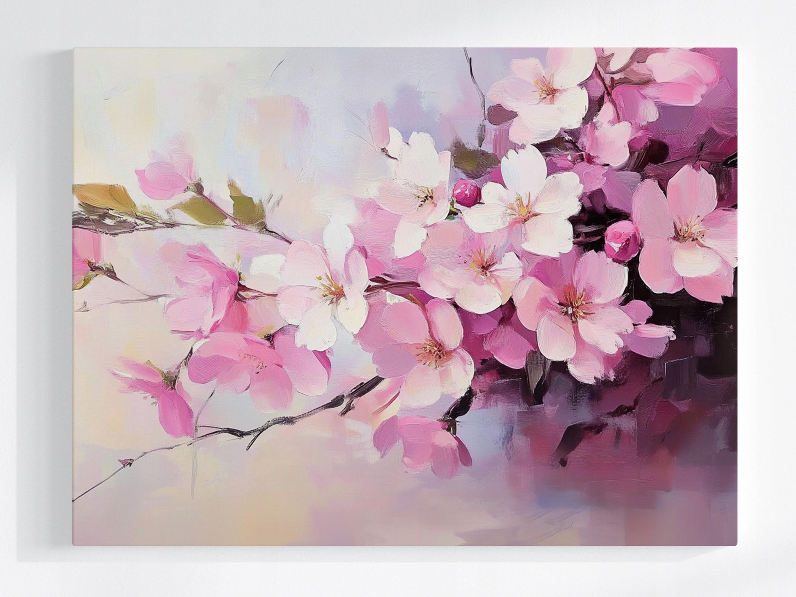 Obraz Na Plátně Canvas Příroda Dřevo Višeň Květiny Sakura 80x60