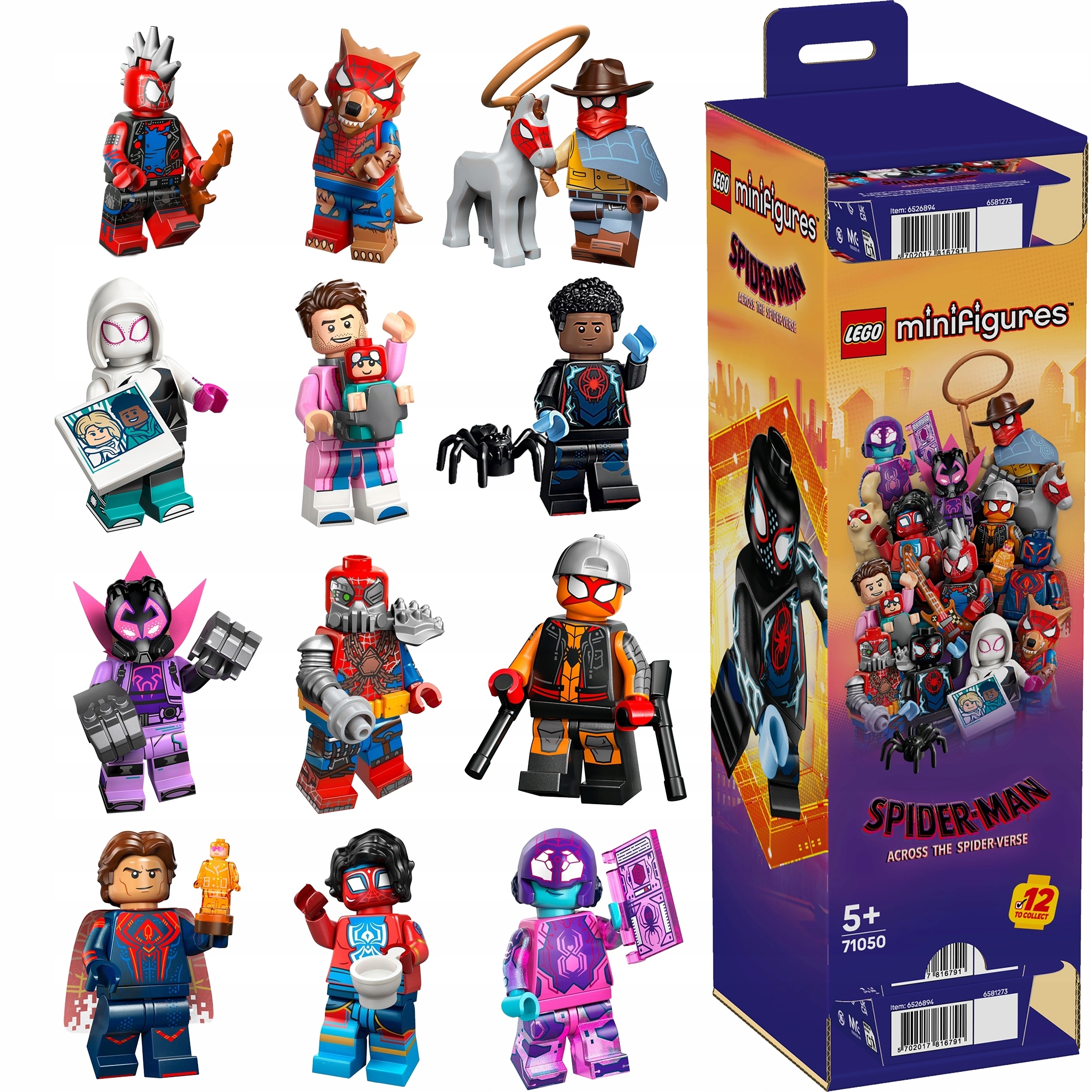 Lego Minifigures 71050 Spider-Man Komplet 12 wzorów Nieotwierane Kd