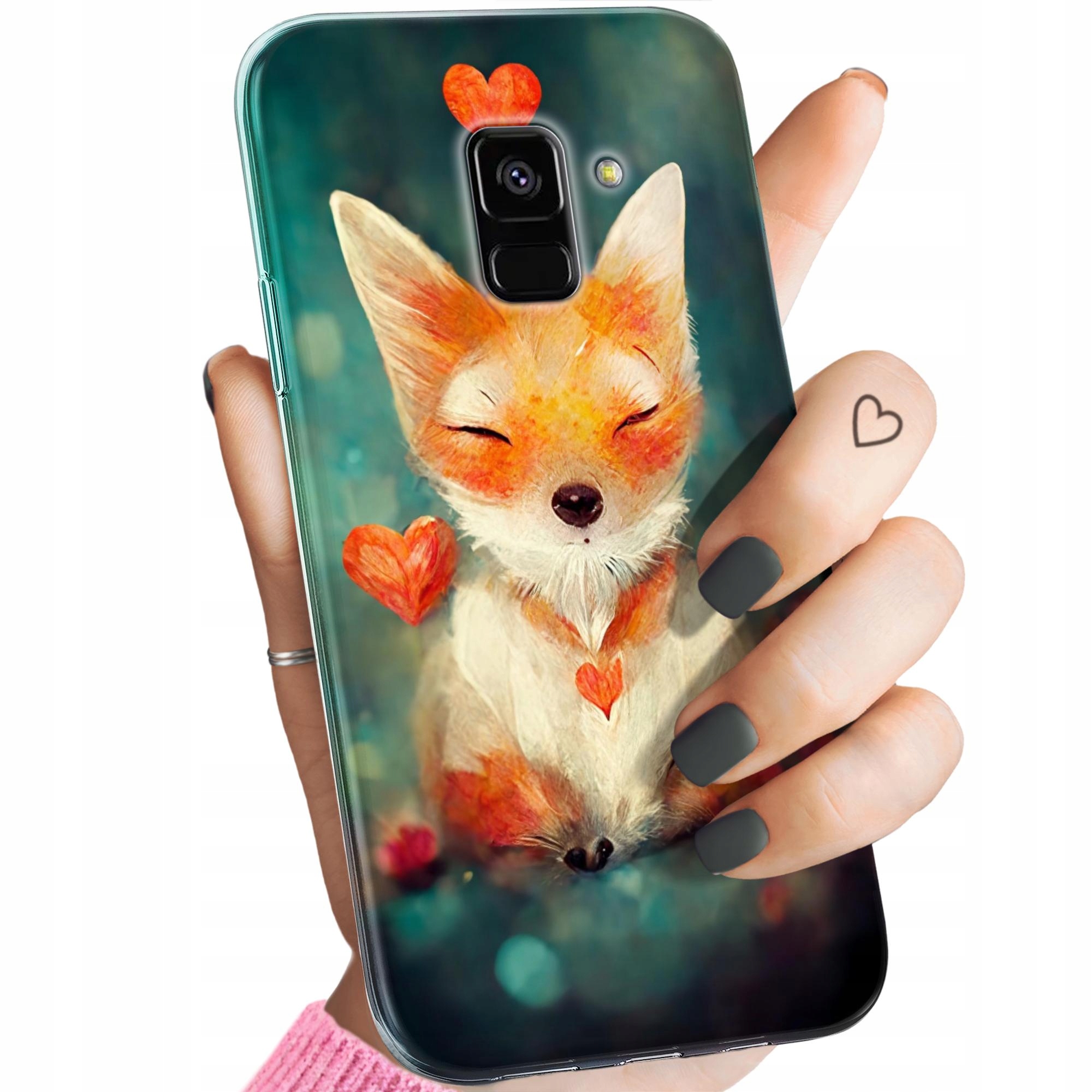 Etui Do Samsung Galaxy A5/A8 2018 Liski Lisy Fox Obudowa Pokrowiec