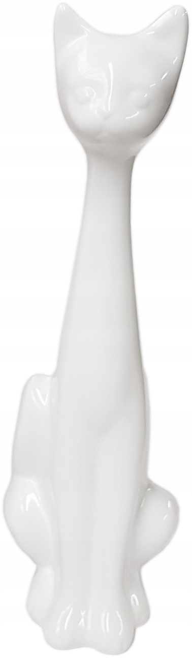 

Figurka Kotek Kot Kotki biały połysk wys 33 cm