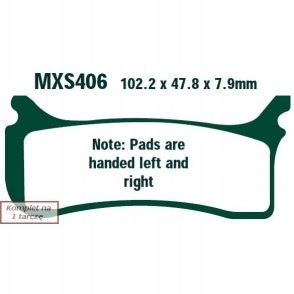 Brzdové Doštičky Moto Ktm Smr 450 (04) EBCMXS406