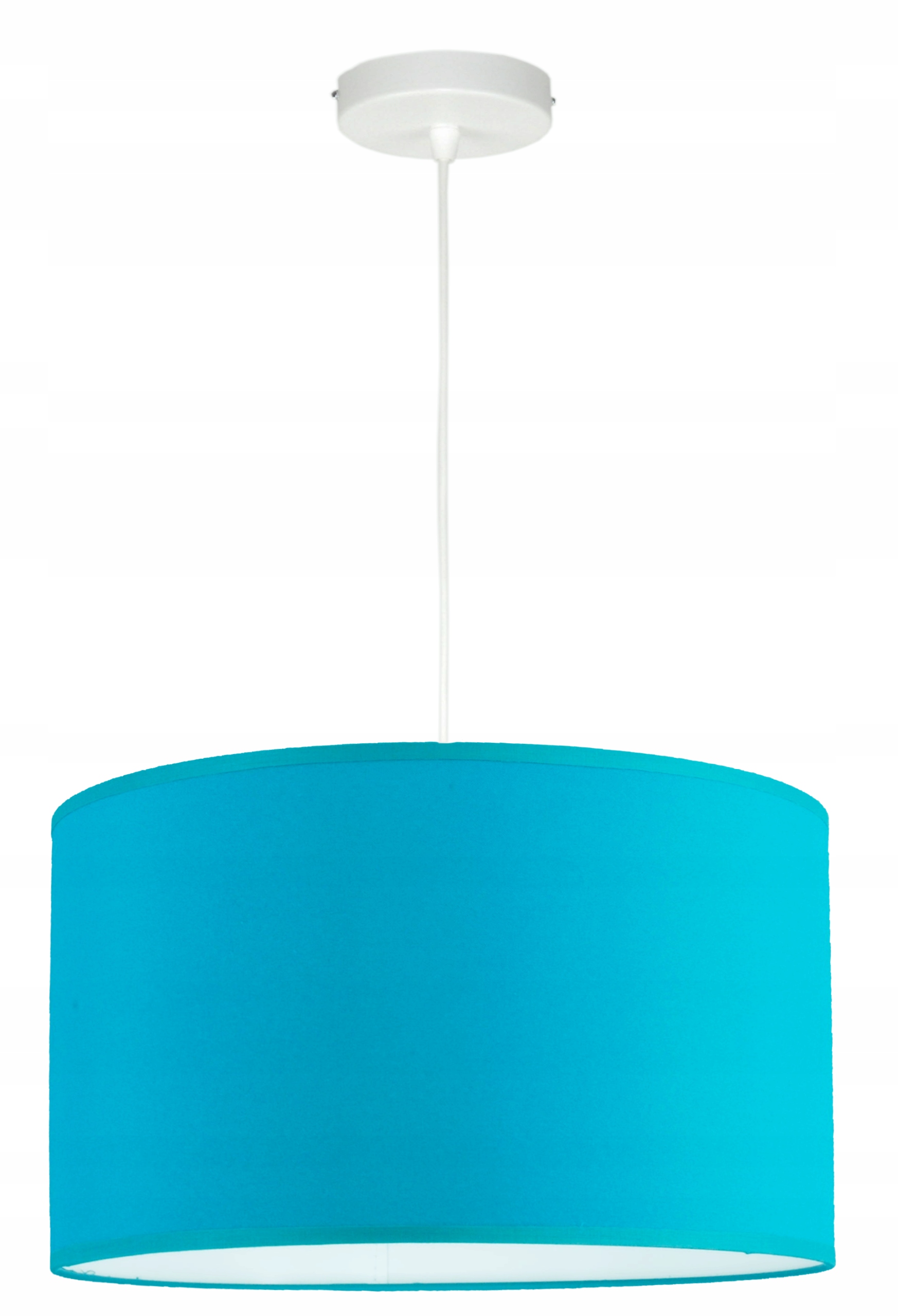 Moderní závěsná stropní lampa tyrkysové stínidlo 35 cm, lustr, Led obývací pokoj