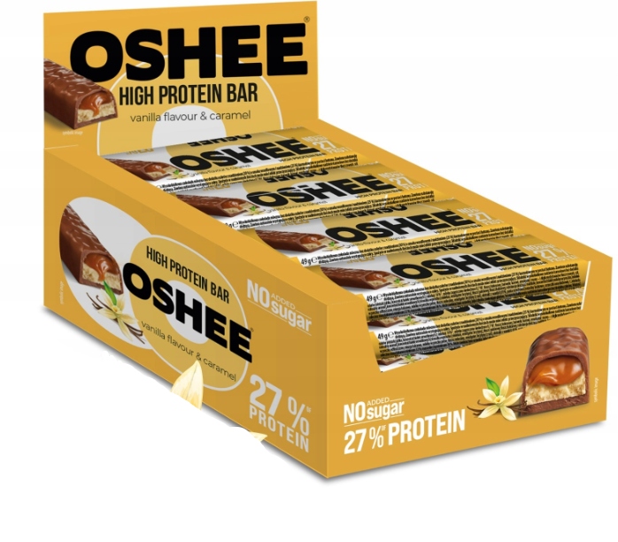 Oshee High Protein Bar 12x49g Vanilla Carmel