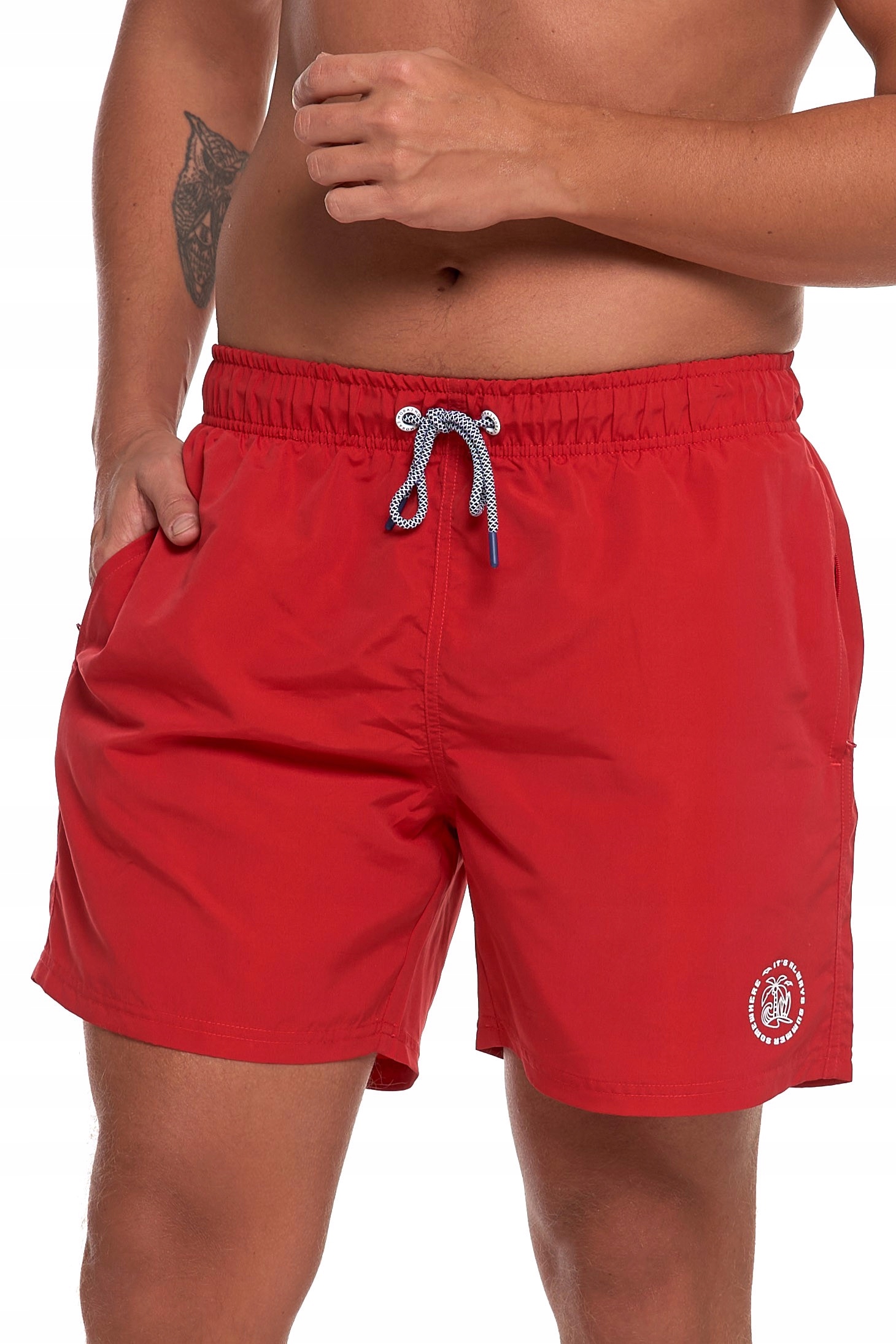 Пляжные шорты мужской Moraj красный