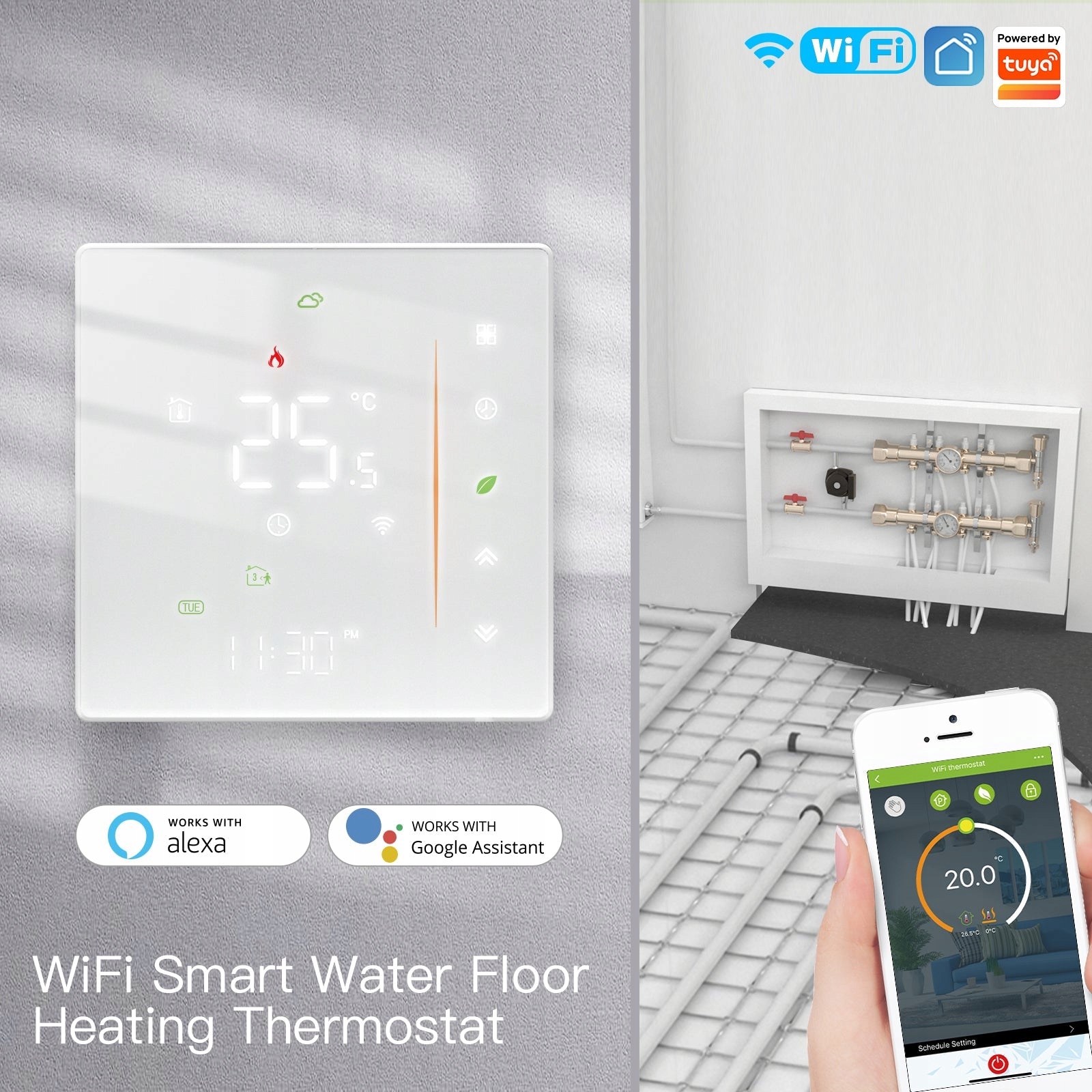 WiFi termostat Pokojový regulátor teploty 5A
