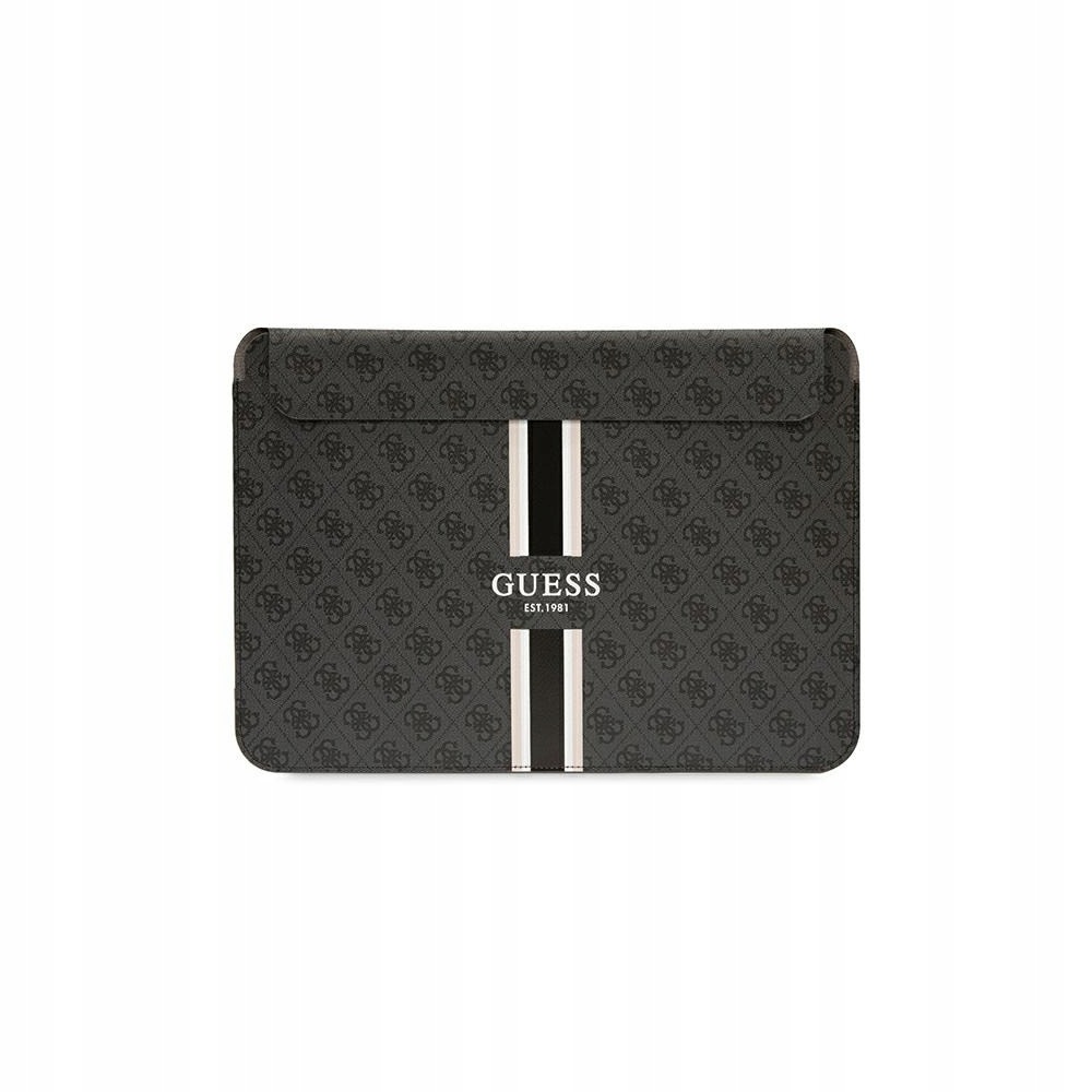 Etui Guess Sleeve GUCS16P4RPSK 16 palců černý/black 4G tištěné pruhy