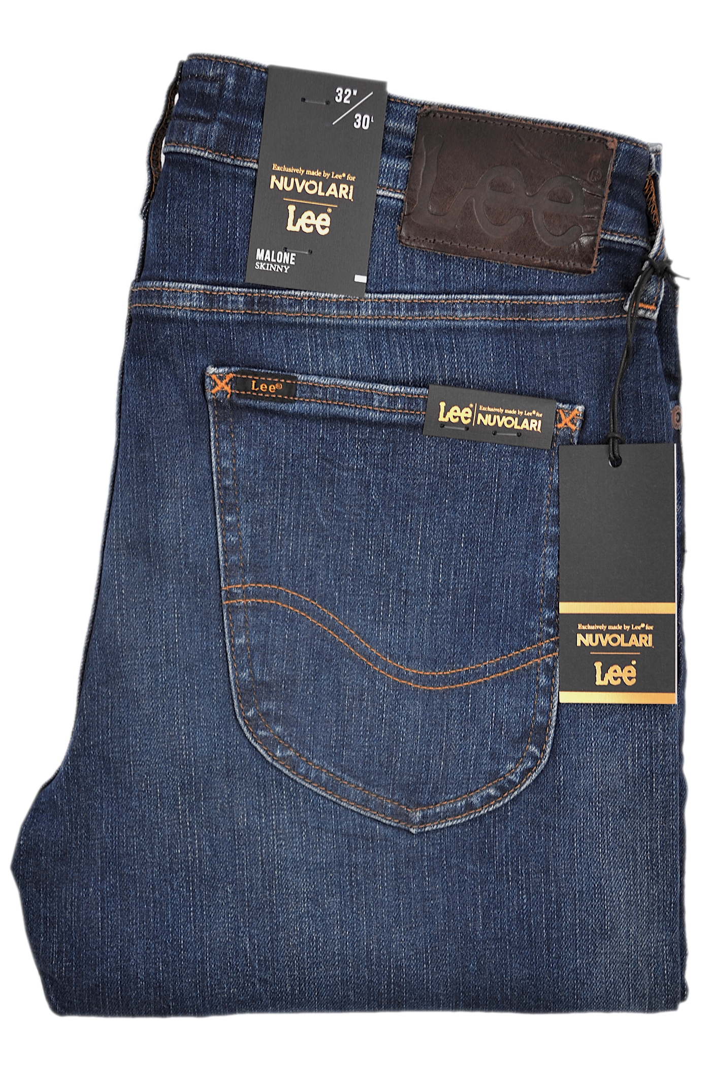 

Lee Malone Skinny Dark Worn Rurki Męskie W30 L30