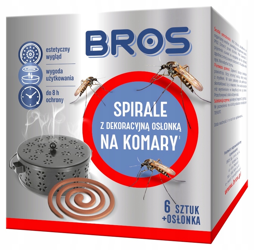 

Spirale na komary z osłoną 6szt Bros