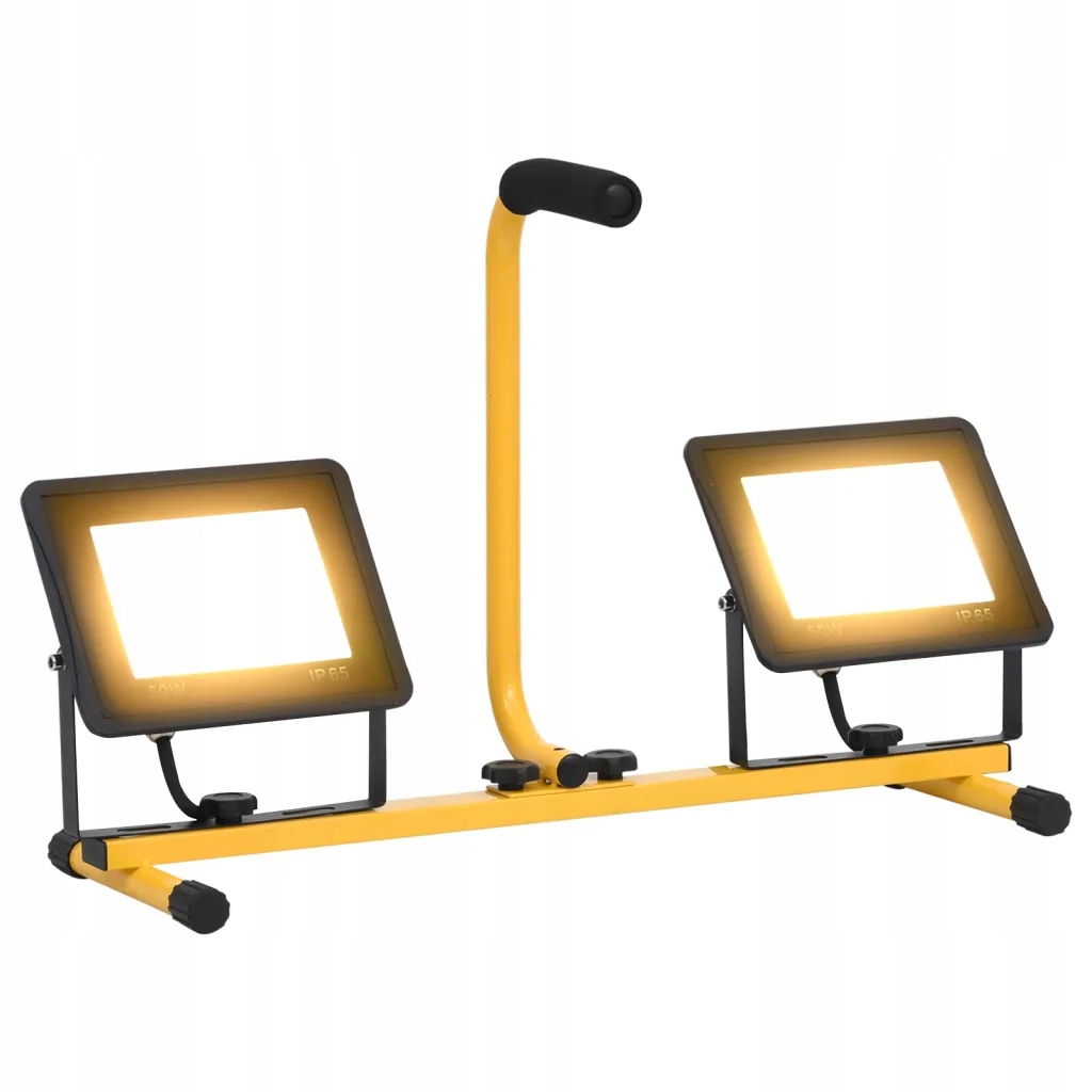 Reflektor LED 7000 lm, 3000 K, czarno-żółty