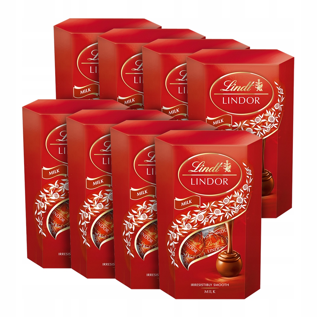 Lindt Lindor Praliny czekolada mleczna 8x200g