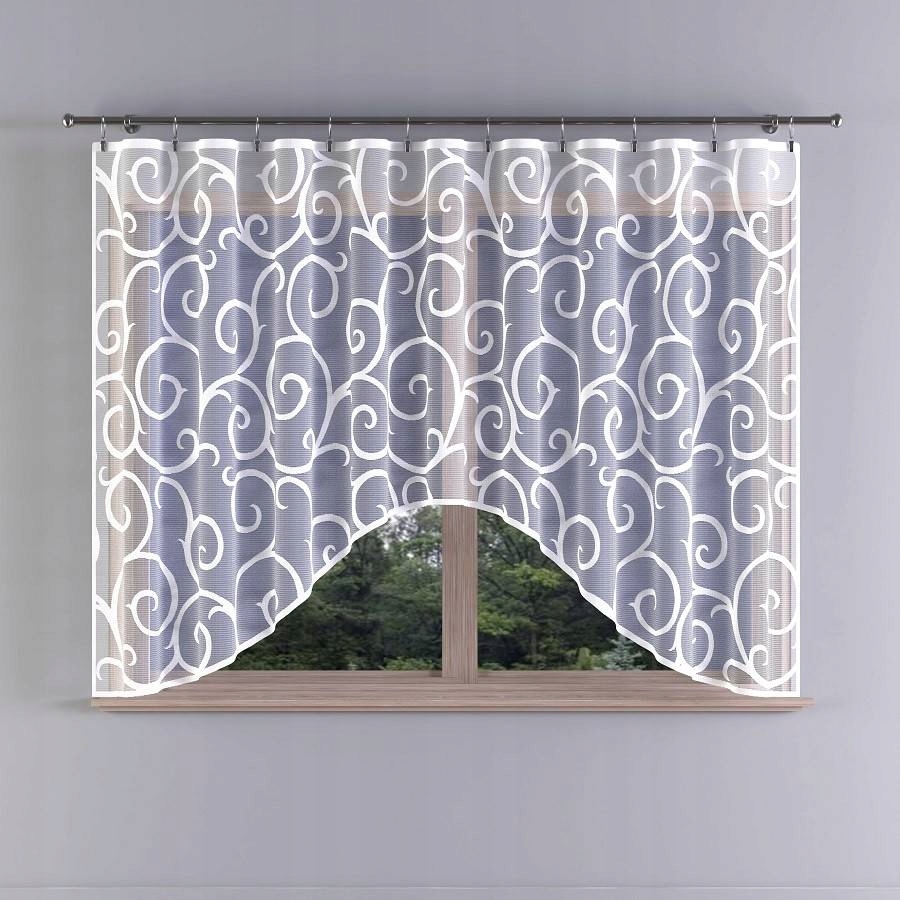 

Firanka gotowa żakard Mazaje zawijasy 300x150 H376