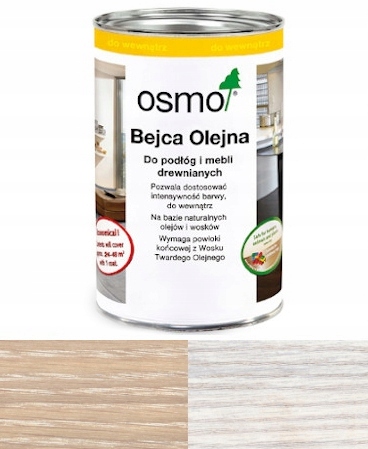 Osmo 3501 Olejové mořidlo na podlahy, nábytek 1L Bílé