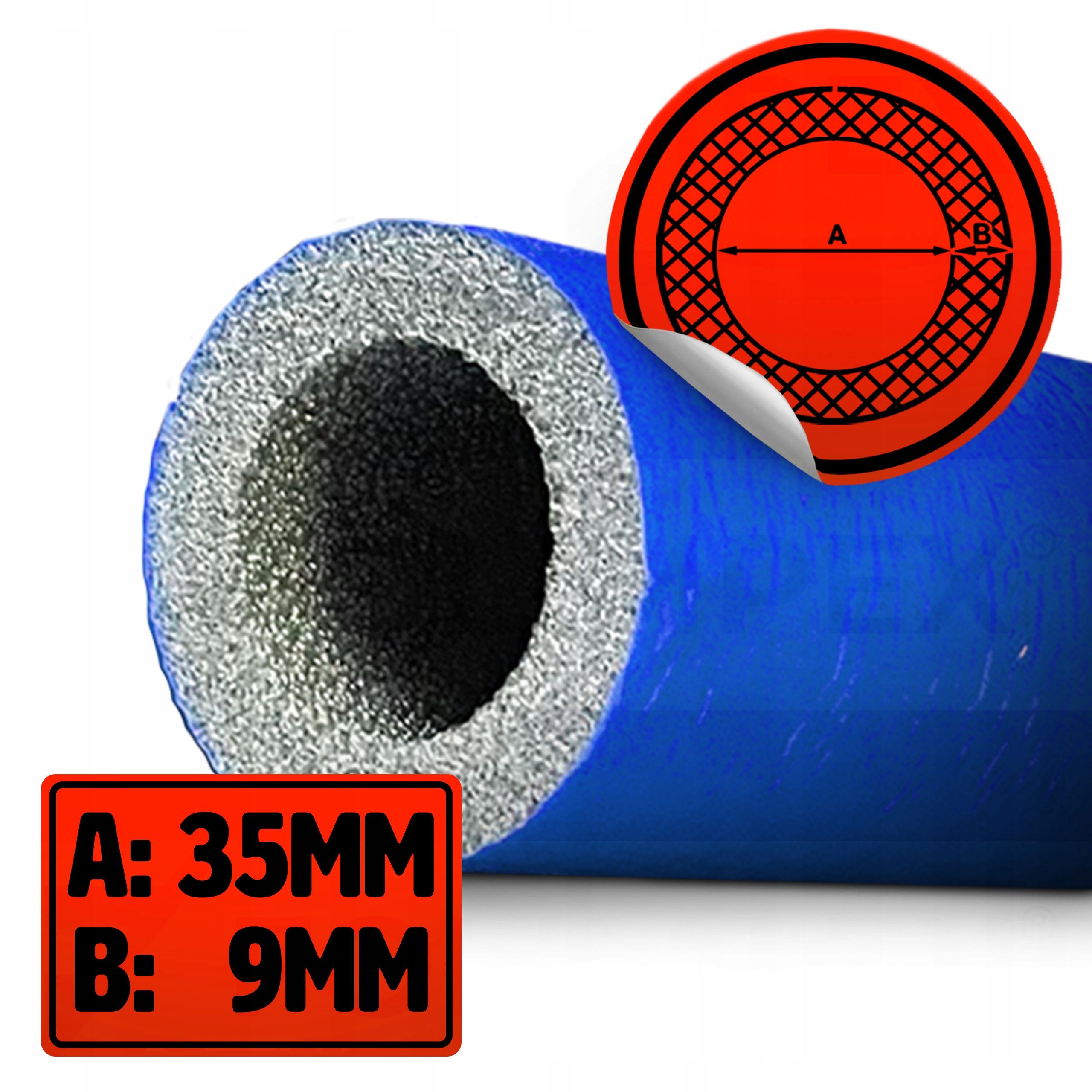 OTULINA NA RURĘ 35/9 IZOLACJA NIEBIESKA 1MB