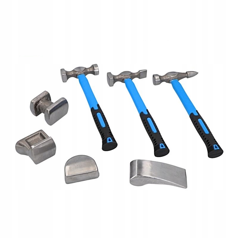 ZESTAW MLOTKOW I KOWADELEK BLACHARSKICH 7szt