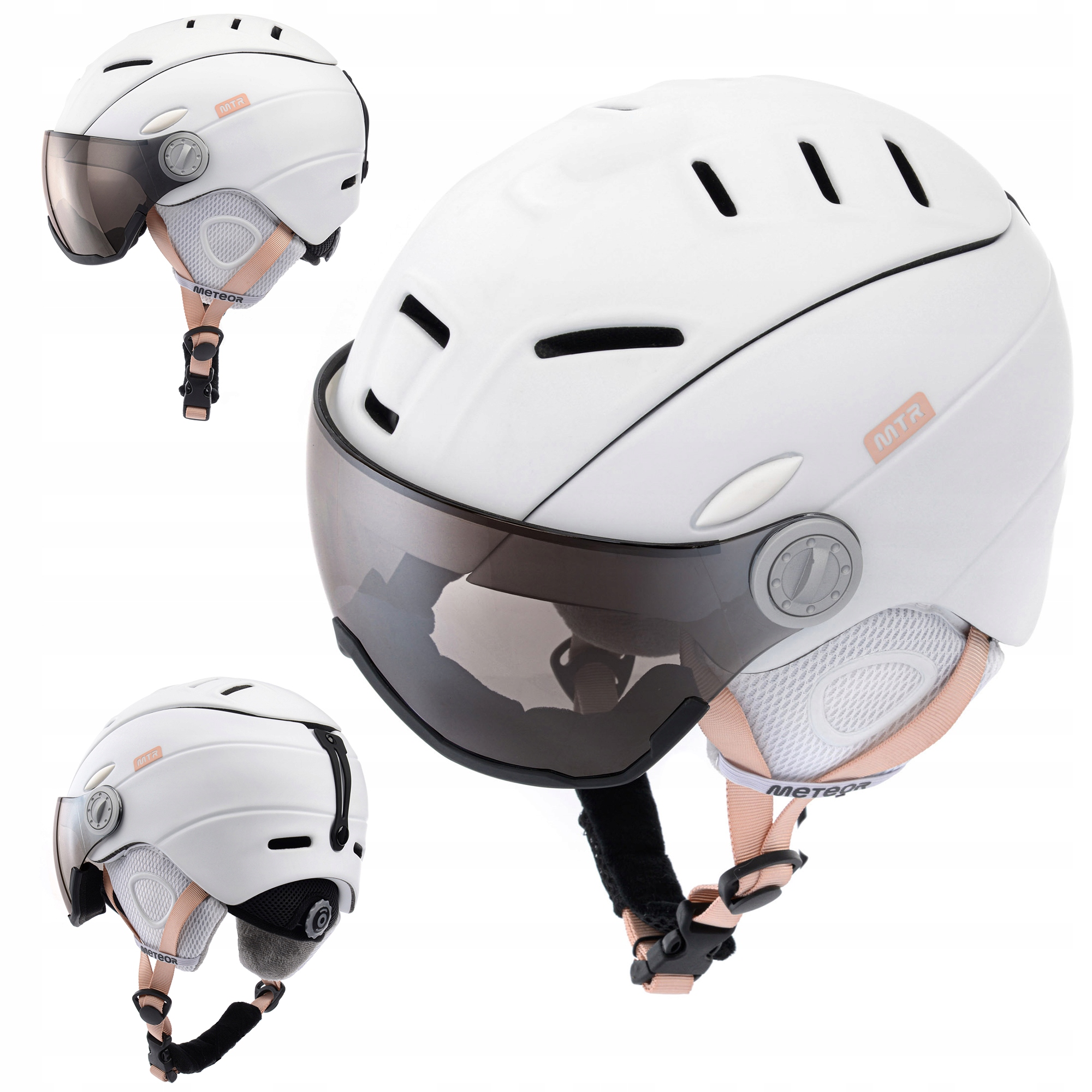 Lyžařská Přilba Snowboard Se Sklem Meteor Holo S 53-55 filtr S2 nastavitelný