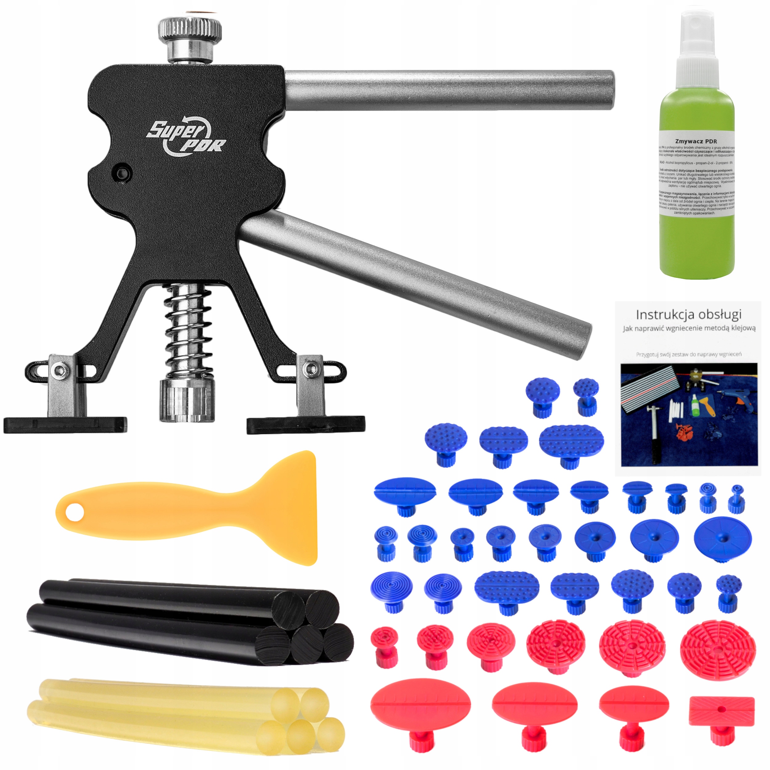 ZESTAW PDR USUWANIE WGNIECEN KAROSERII ZMYWACZ