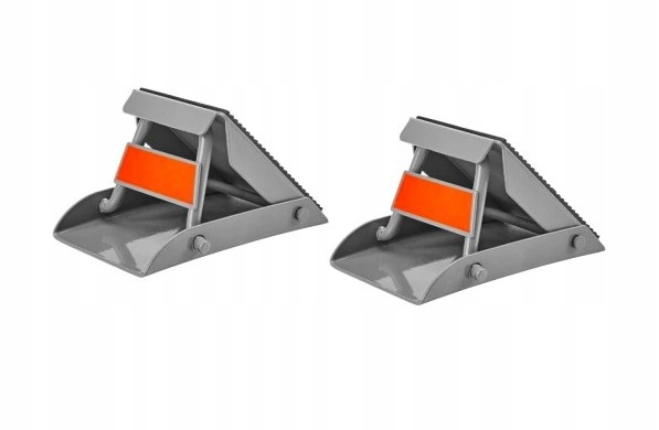 KLINY BLOKUJĄCE KOŁA SKŁADANE PRZYCZEPA AUTO 2SZT.