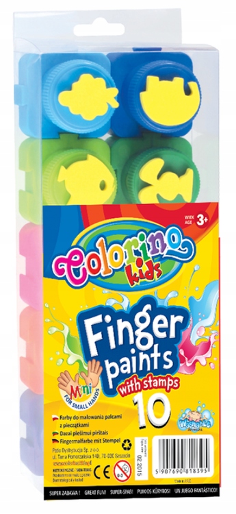 Farby Do Malowania Palcami 10 Kolorów Colorino