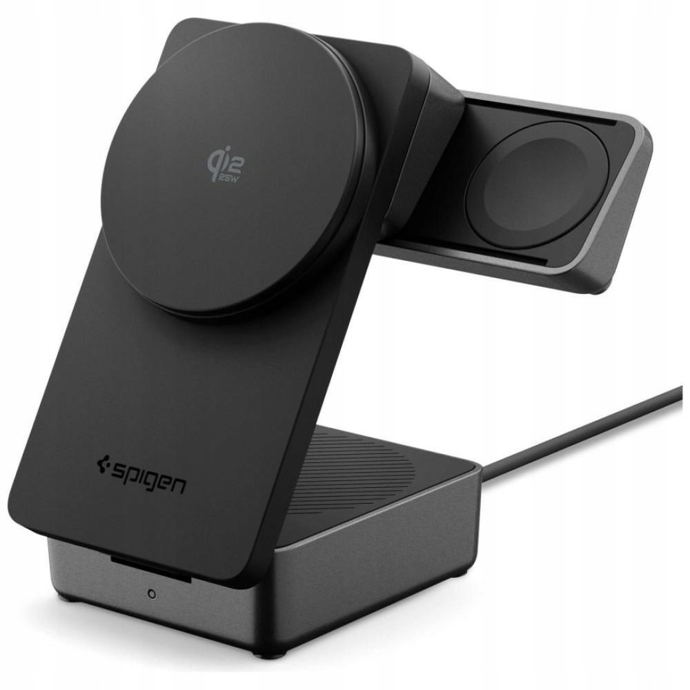 Nabíjačka Spigen Essential EF323MQ 3v1 25W Qi2.2 MagSafe čierna