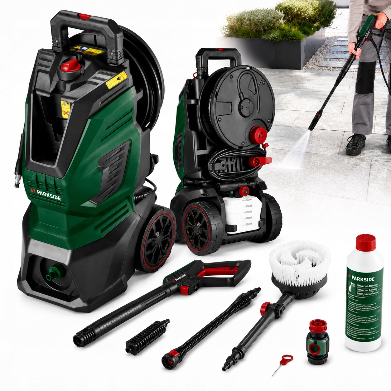 Myjka Ciśnieniowa Parkside 2400W Do Mycia Kostki Elewacji Tarasu Pianowica