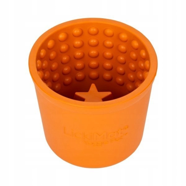 Levně LickiMat Yoggie Pot oranžový hrnec