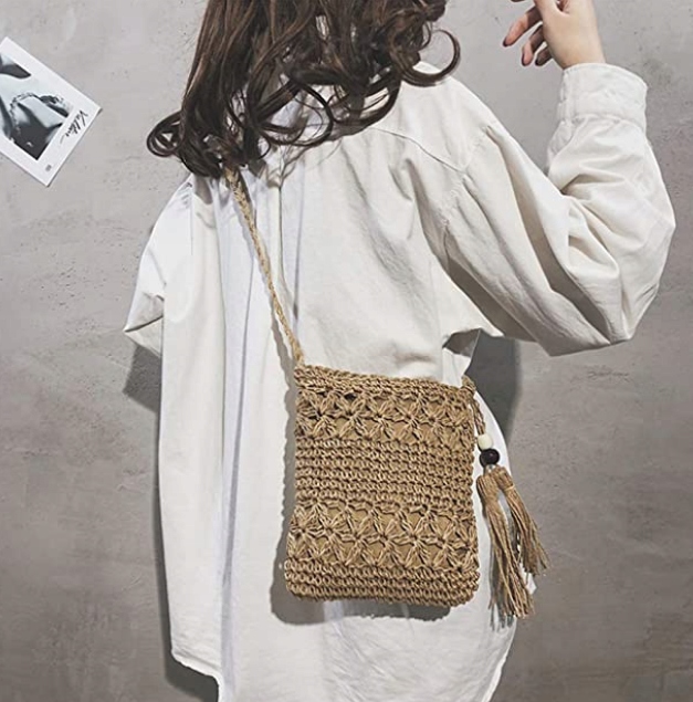 KOSZYK DO RĘKI MAŁA TOREBKA NA LATO PLECIONA NA PLAŻĘ PLAŻOWA MIEJSKA Kolekcja LATO 2024