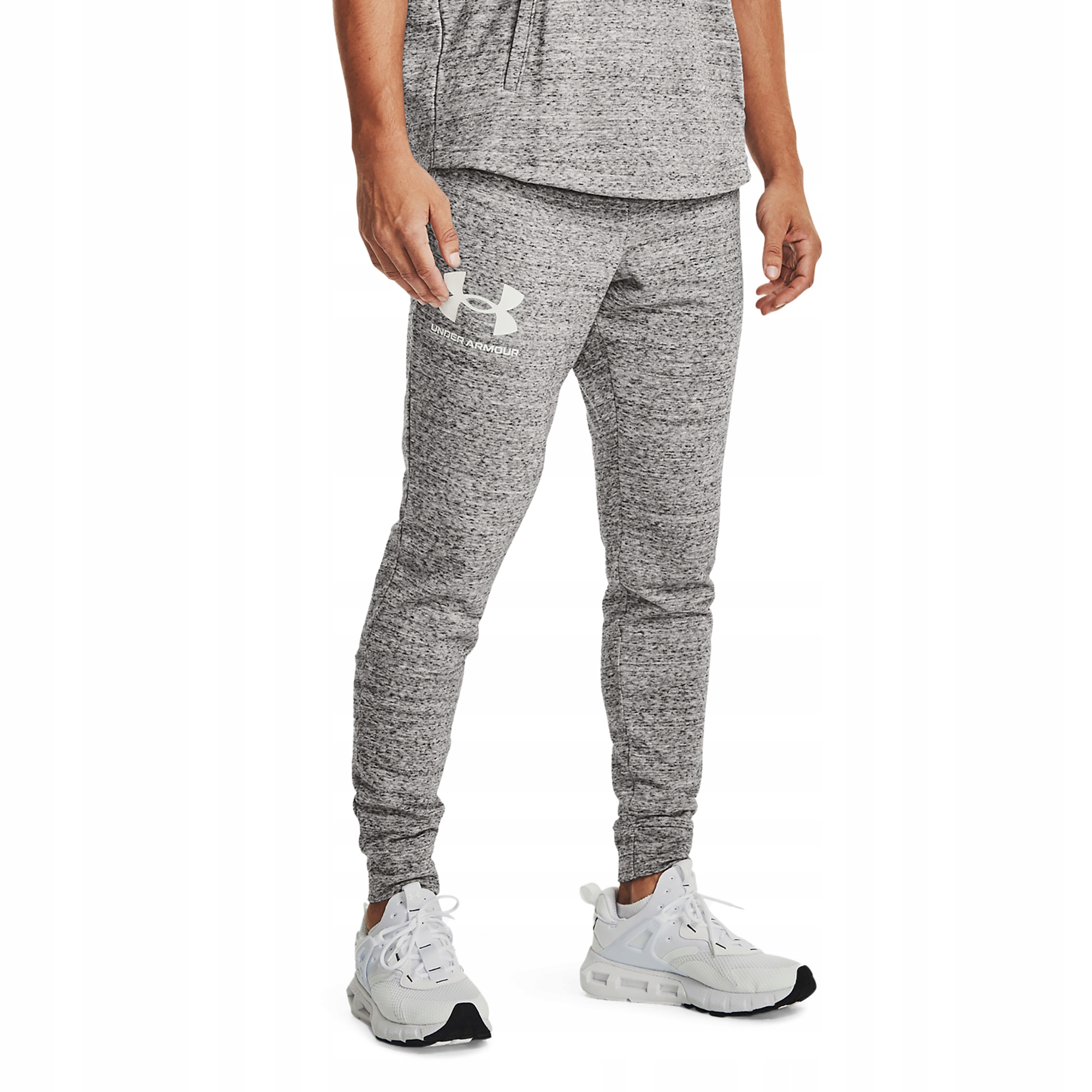 Under Armour pánské tepláky Rival Terry šedé velikost M