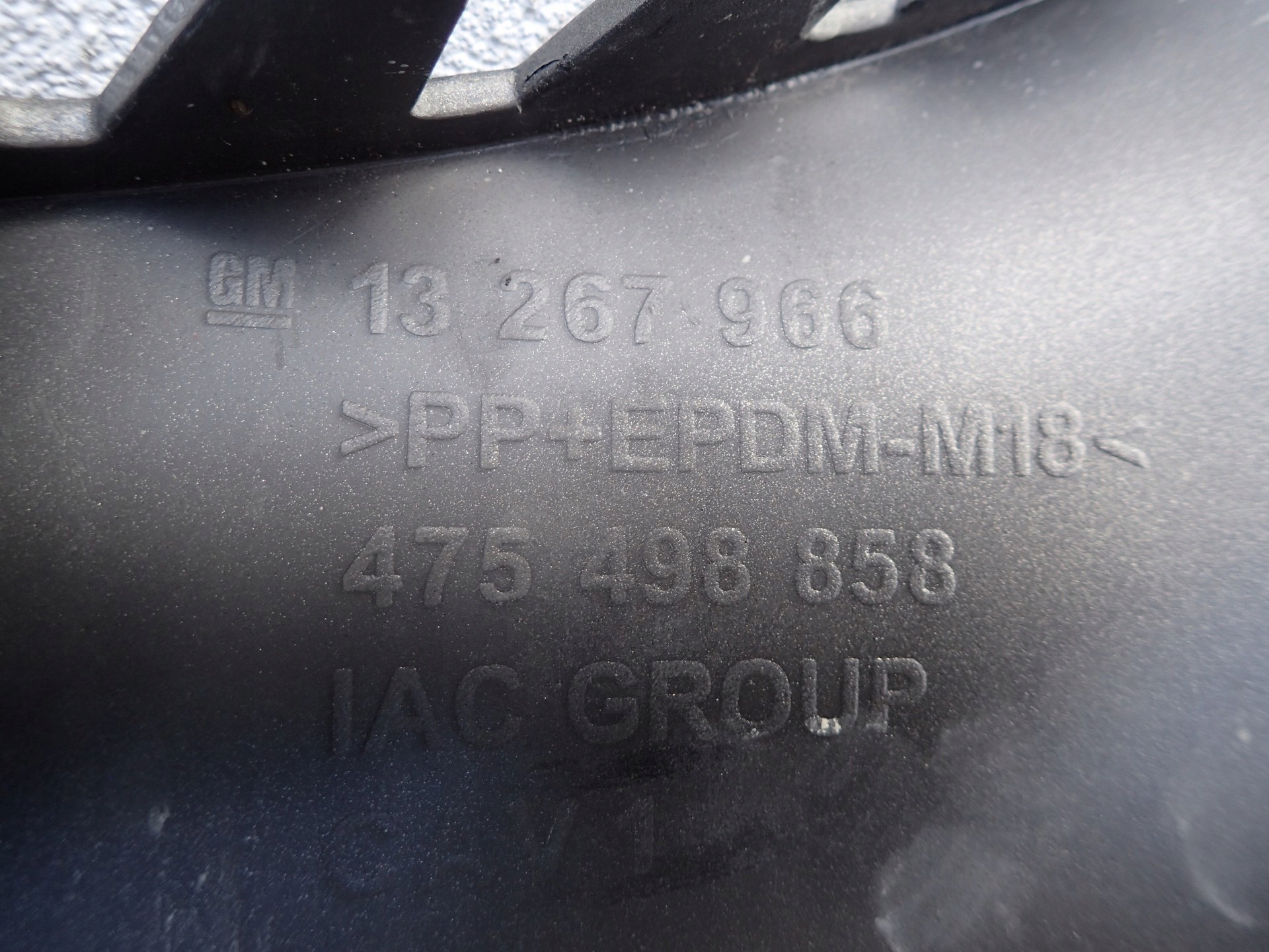 bumper rear part rear OPEL MERIVA B 2 II S10 2010