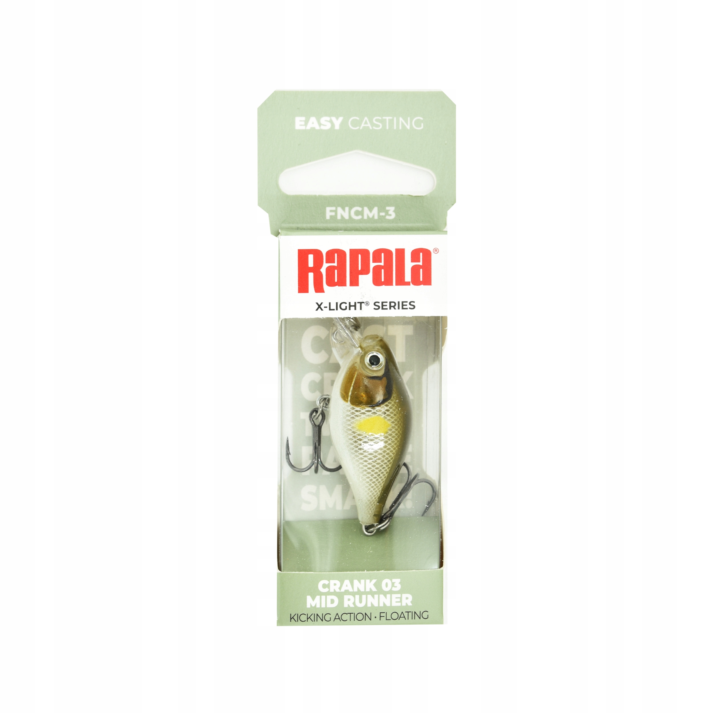 Wobler pływający Rapala X-Light Crank Mid Runner 1,8-2,1m 3,5cm 4g Ayu