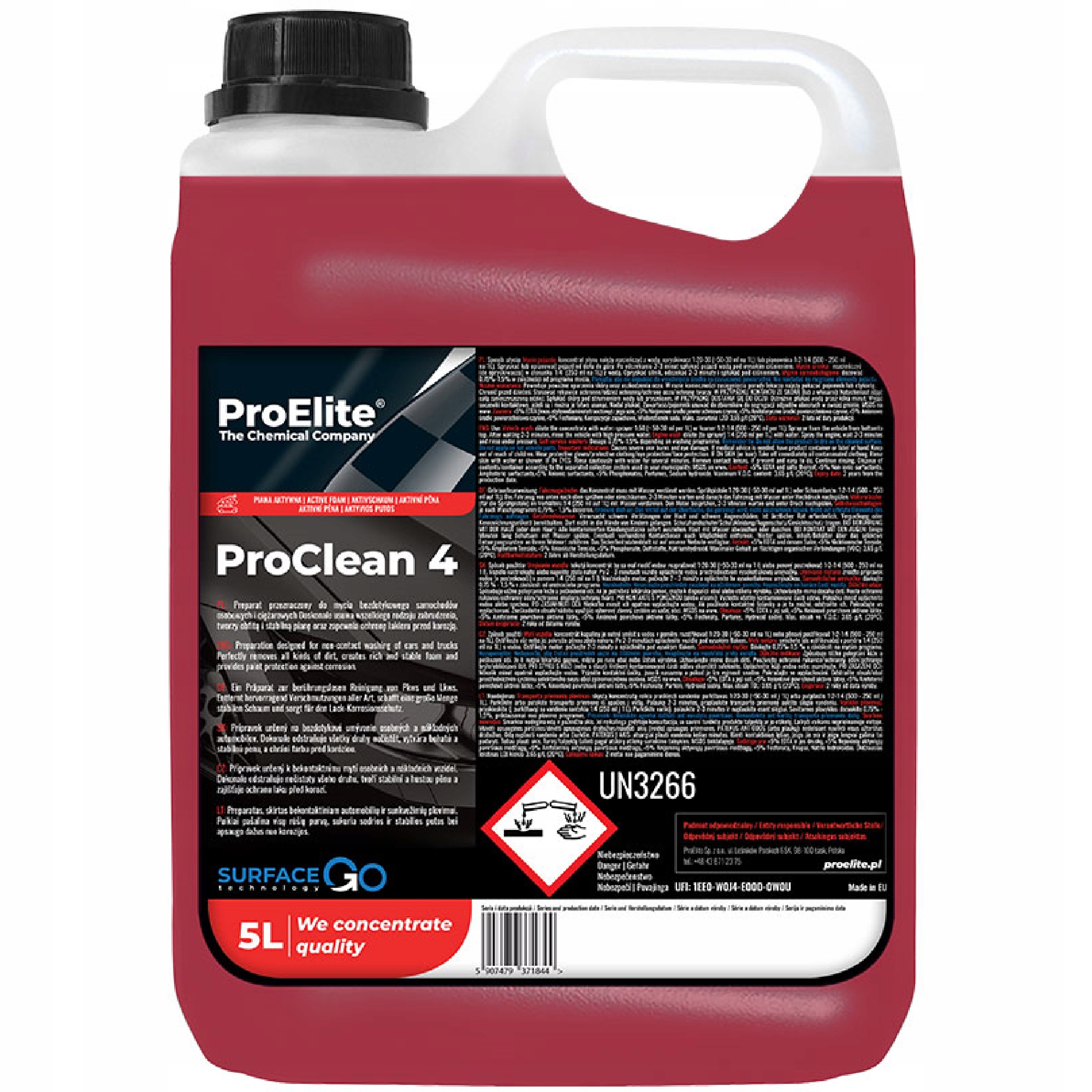 

Piana aktywna do mycia samochodu auta ProClean4 5L
