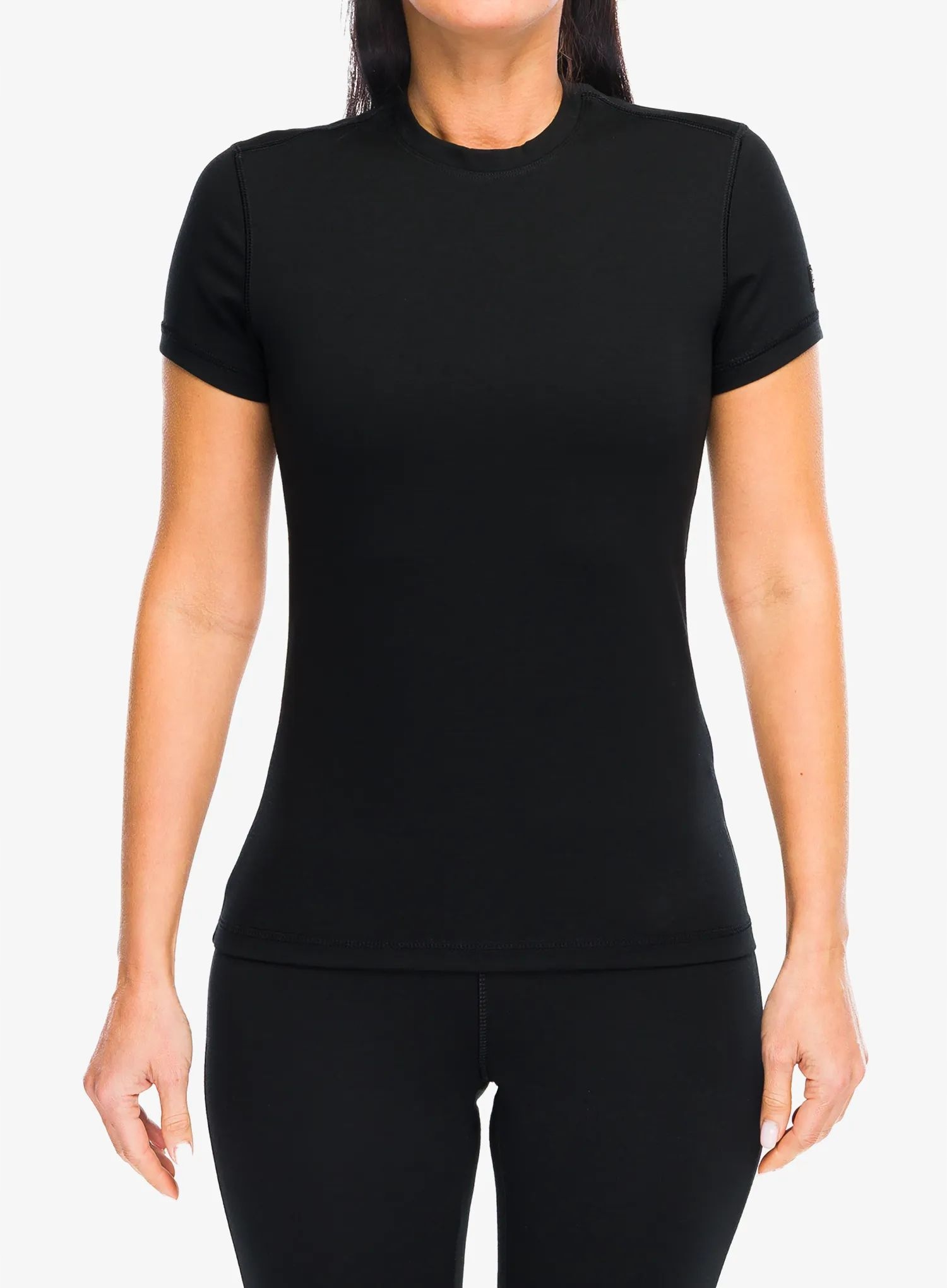 Dámské termoaktivní tričko Super.natural Lux Base Tee jet black Xs