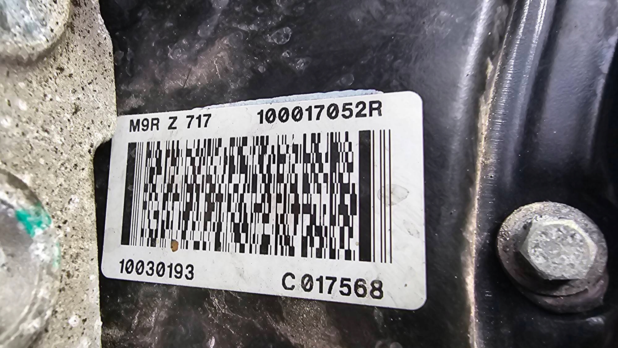 engine complete M9RZ717 2.0 DCI 150 RENAULT TRAFIC III