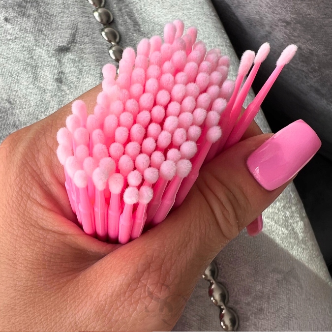 Mikro aplikatory bezwłókienkowe przedłużanie rzęs 100szt 2mm SEOL Cosmetics Rodzaj aplikatory