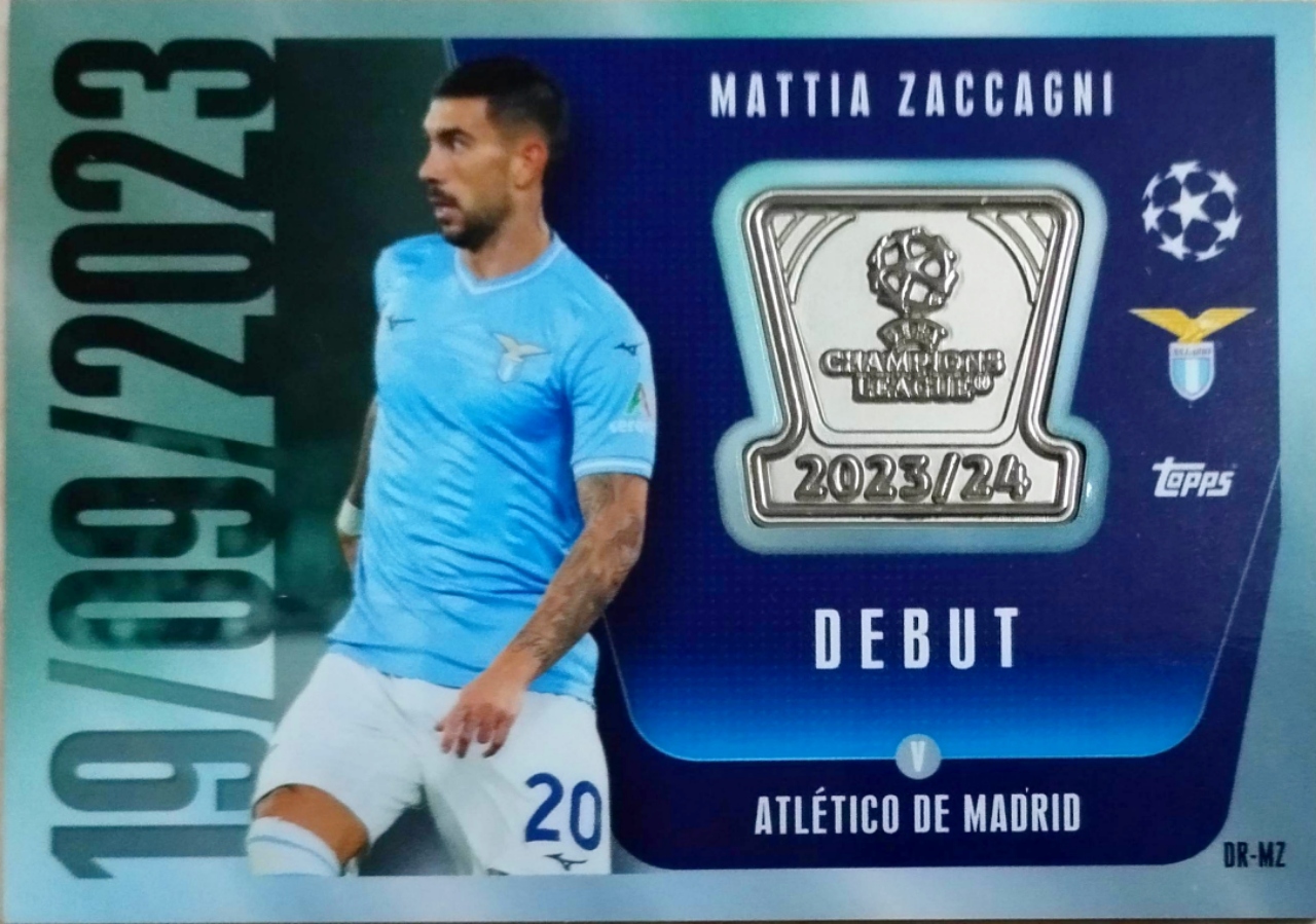 Topps Match Attax Extra 2023/2024 Ucl Debut Memento Relic Dr-mt Zaccagni