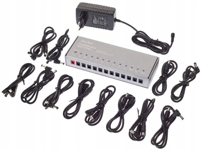 Napájecí zdroj pro 12 kytarových efektů 9V 18V Harley Benton PowerPlant ISO-12 Pro