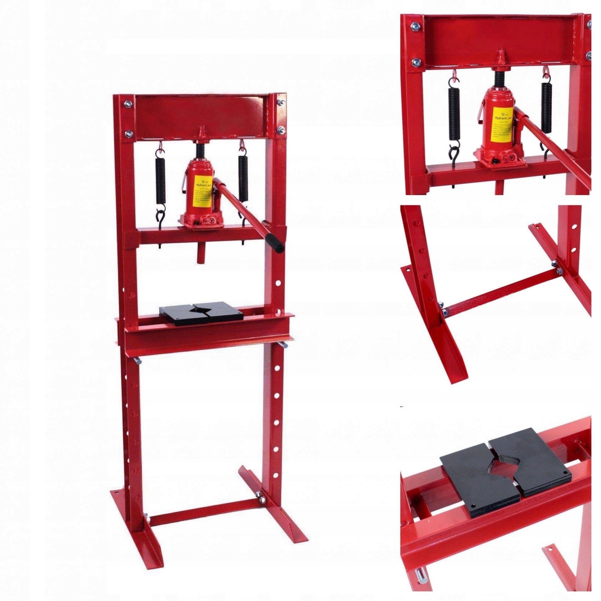 

Prasa Hydrauliczna Nacisk 12T 650mm Żeliwne Płyty