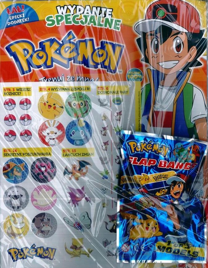 POKEMON WS 1/2022 TRENUJ ZE MNĄ + SLAP BANDS