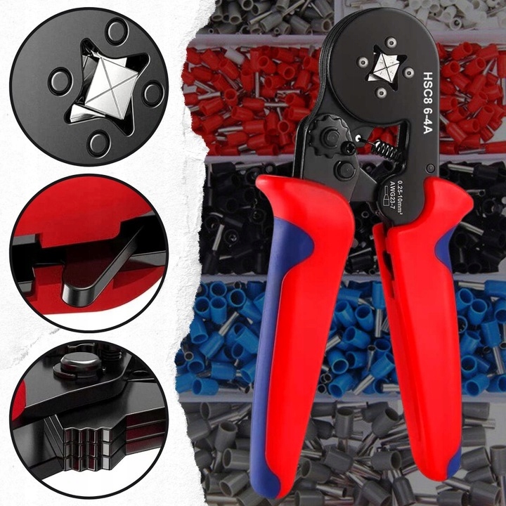 ZACISKARKA DO KONEKTORÓW DO TULEJEK PRASA PRASKA SZCZYPCE + 1200 TULEJEK Kod producenta ZACISKARKA DO KONEKTORÓW DO TULEJEK PRASKA