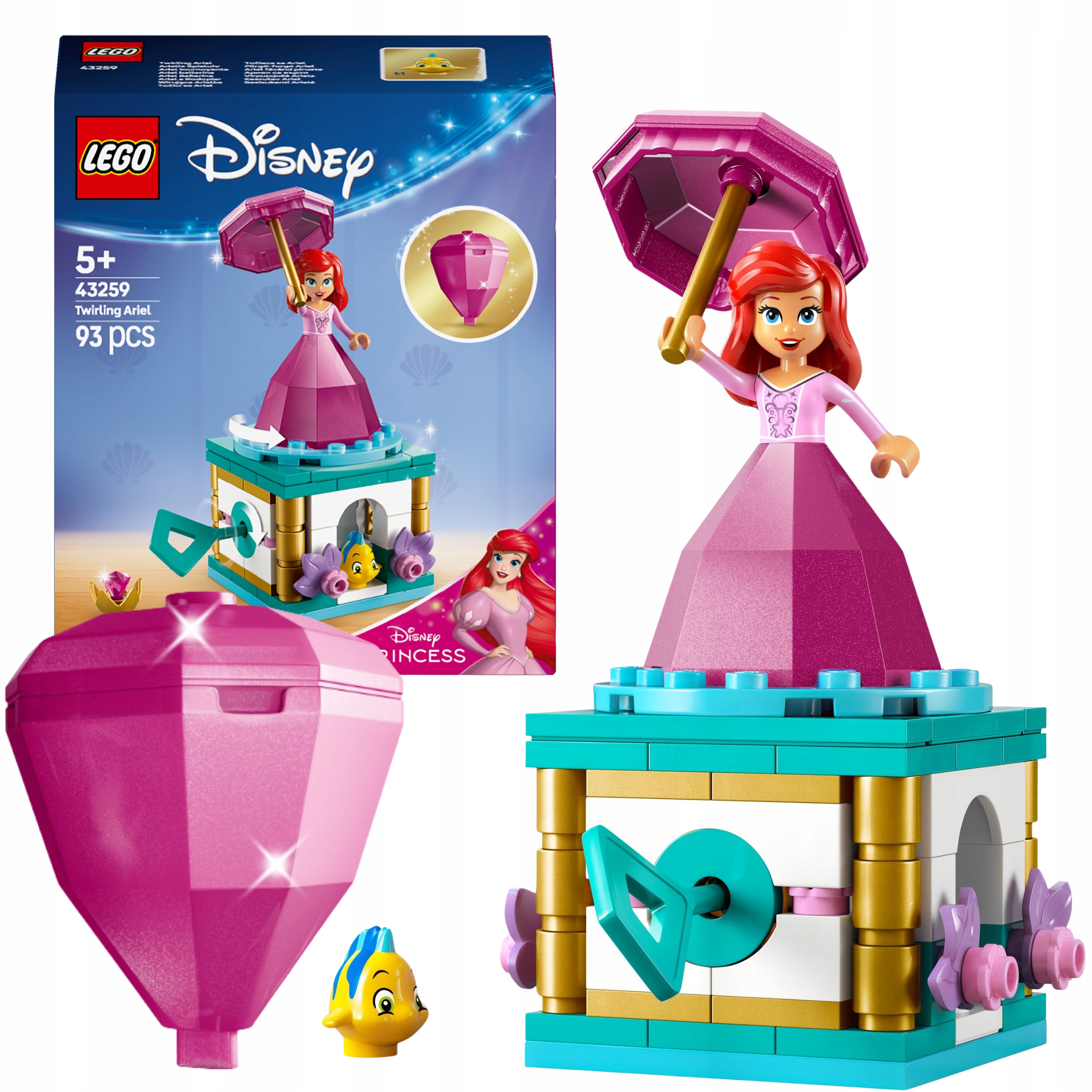 Lego Disney Princess Wirująca Arielka Zestaw Klocków Mała Syrenka